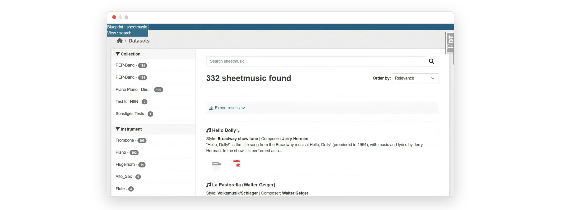 Sheet music search results – CKAN compact