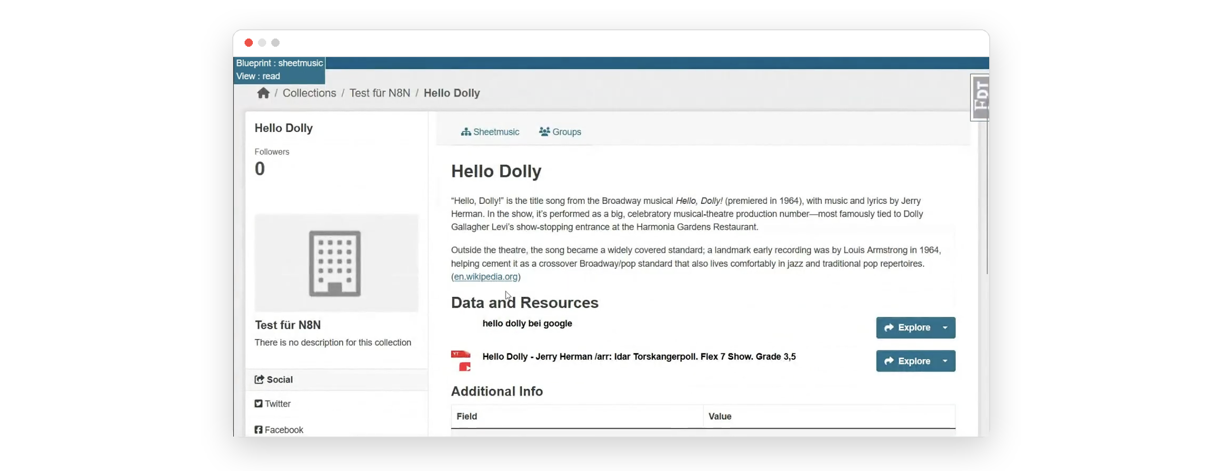 Hello Dolly dataset – CKAN compact