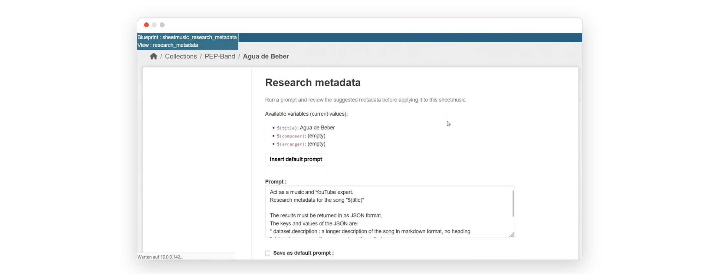 Research metadata – CKAN compact